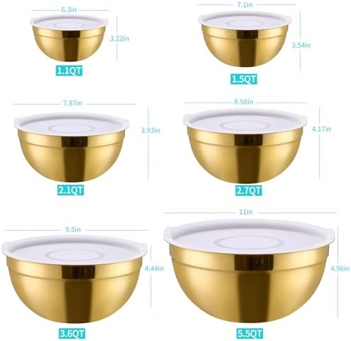 DINYWOW Nesting Mixing Bowls