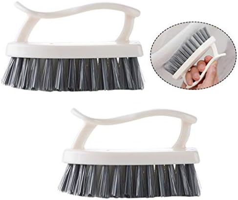 Ousika - Plastic Scrub Brush Set 2-Piece Kitchen Scrub Cleaning Tool