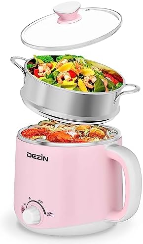 Dezin Electric Pot with Steamer 16L Stainless Steel Keep Warm Temperature Control