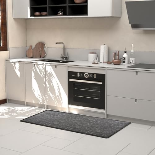 2-Piece Premium Black Kitchen Rugs for Home Use