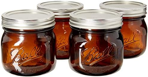 Ball Elite Canning Jars - Wide Mouth - 1-Pint Pack of 4
