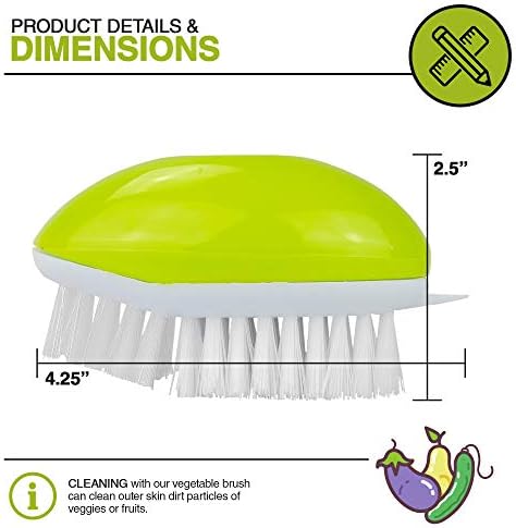 Experience thePrecision of Use with EXULTIMATE Fruit and Vegetable Brush Set of 2