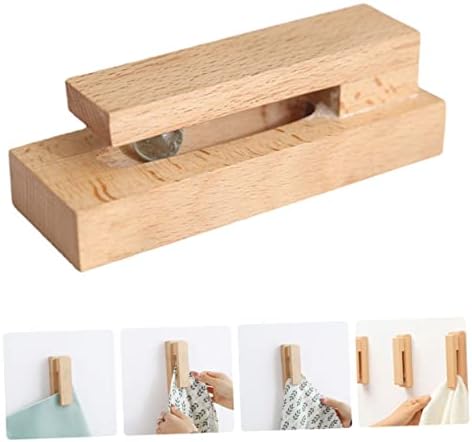 Solid Wood Towel Rack Hook