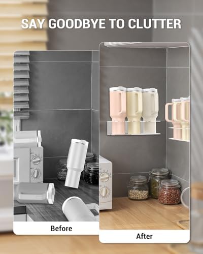 IntreLife Stanley 40 oz Cup Organizer 2-Pack Acrylic Storage