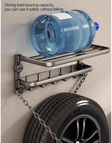 Space Aluminum Towel Shelf Suction Cup Wall-Mounted Bathroom Organizer