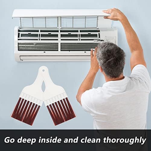 Two-Piece Cleaning Brush Set for Refrigerator Fins and Coil Cleaning