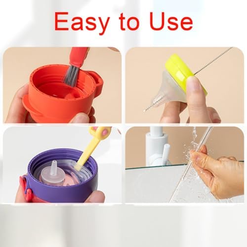 3 in 1 Cup Lid Cleaning Brush Set - Blue