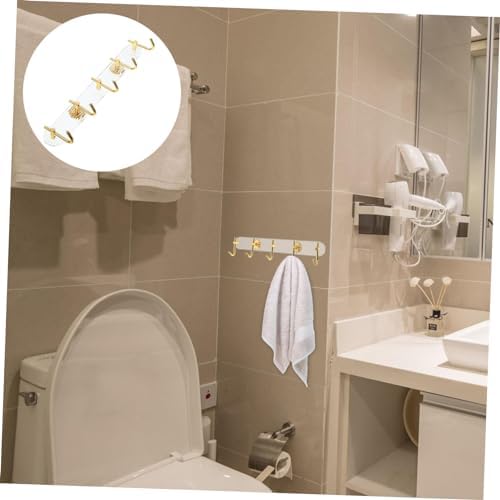 Modern Wall-Mounted Showers Mops Towel Organizer