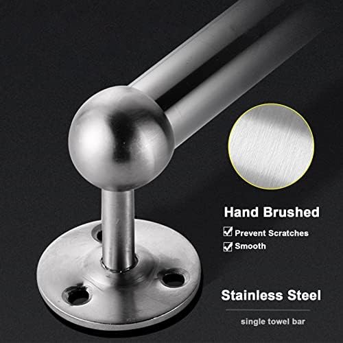 Stainless Steel Towel Bar Rail Wall-Mounted Towel Holder Rack