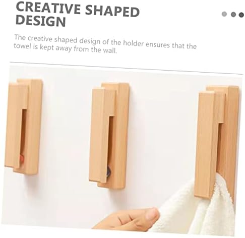 Solid Wood Towel Rack Hook