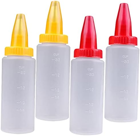 8-Piece Set of Clear Piping Bottles for Cakes DIYDeco
