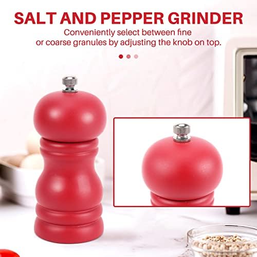 Premium Manual Salt Pepper Grinder Set with Adjustable Coarseness