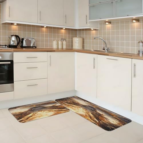 Double-Stay Standing Kitchen Mat for Home Kitchen
