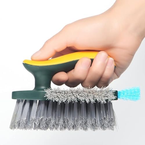 4-in-1 Floor Grout Cleaning Brush with Squeegee Design