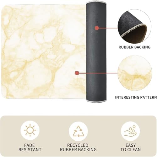Premium Marbles Anti-Fatigue Kitchen Rugs 2-Pack