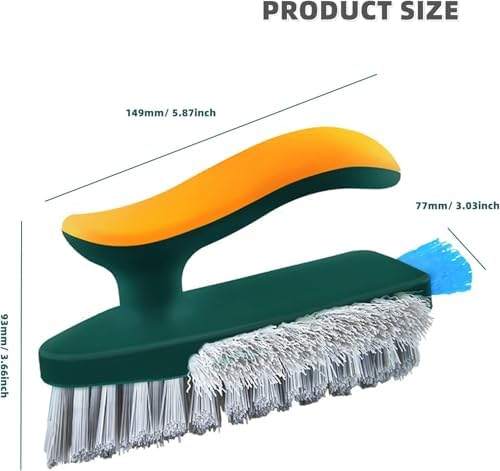 4-in-1 Floor Grout Cleaning Brush with Squeegee Design