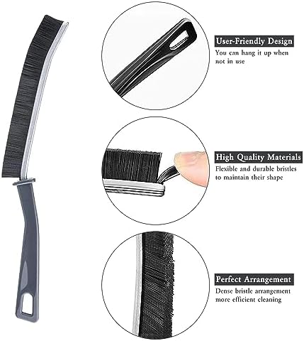 Huaerle 3-Piece Multifunctional Cleaning brushes for Bath Kitchen Windows