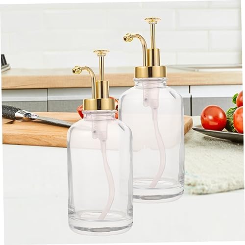 Glass Syrup Dispenser with Pump for Coffee Bar