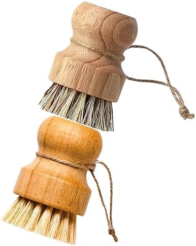 2Pcs Pot Cleaning Brush Set Handle Kitchen Dish brushes for Household