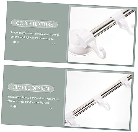 STOBOK suction cup towel holder wall mount Chrome