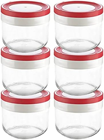 Tribello 10oz Mason Jars 6 Pack with Lids