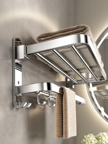 Sturdy 304 Stainless Towel Rack for Bathroom Organization