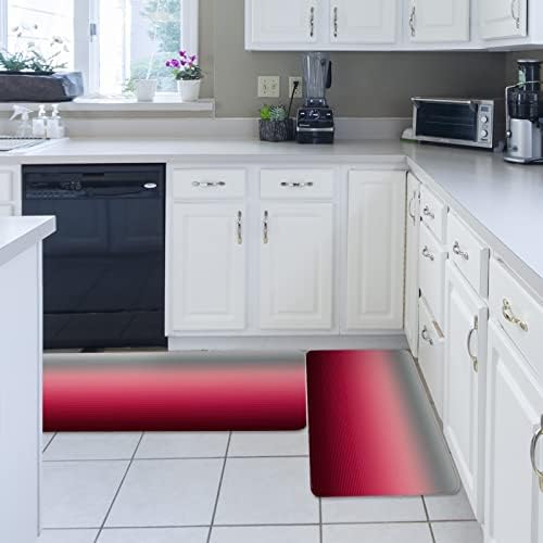 Carosoffe Gradient Kitchen Rugs 20x47 Non-Slip Absorbent
