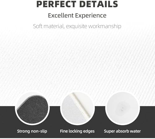 Glitter Diamond Pattern Kitchen Mats 2 Piece Set Waterproof Non-Slip