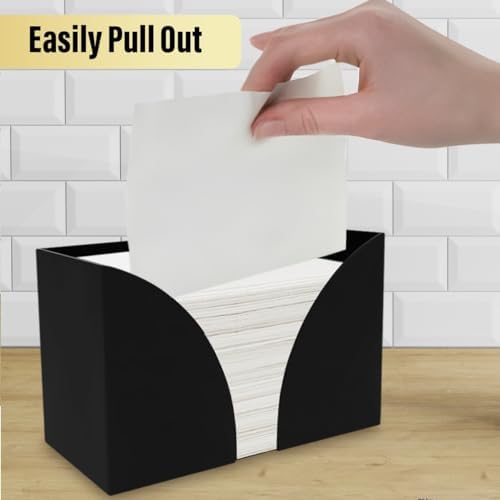 Bathroom Acrylic Napkin Holder for Z-Fold C-Fold Trifold - Compact Stylish