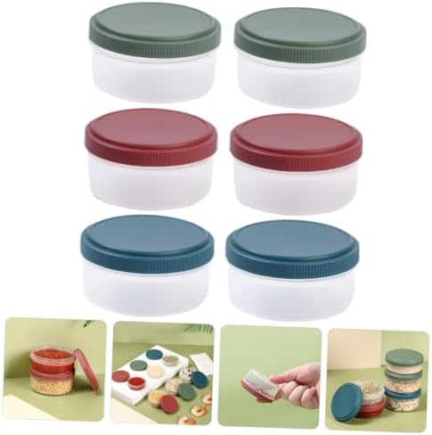 Cabilock 6-Piece Salad Dressing Containers