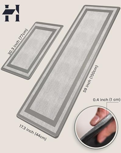 Durable Anti-Fatigue Kitchen Mat Set for Standing Desks and Multi-Use