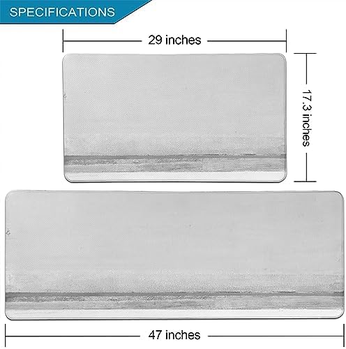 2-Piece Kitchen Rugs Set Anti Fatigue Waterproof