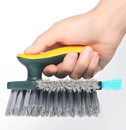 4-in-1 Floor Scrub Brush with Squeegee