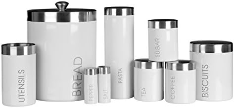 Premier Housewares Liberty Salt and Pepper Set White