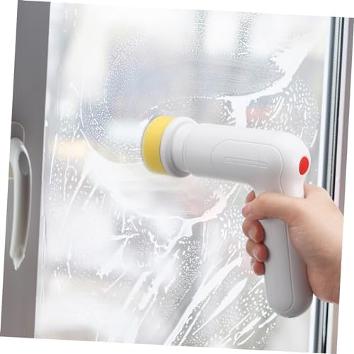 Chargeable Scrubber Kitchen Bathroom Cleaner - Replaceable Brush Heads PORTABLE Design