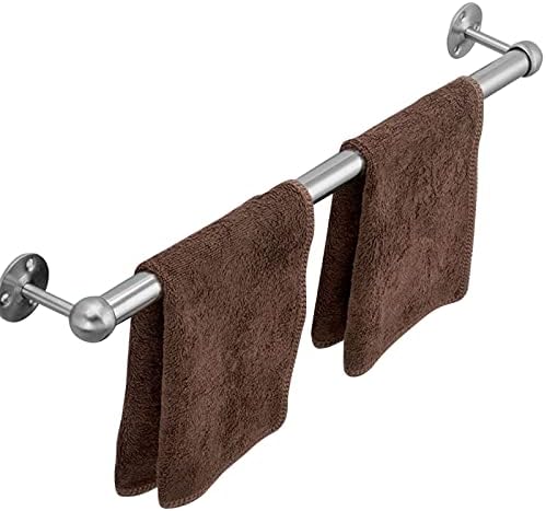Stainless Steel Towel Bar Rail Wall-Mounted Towel Holder Rack