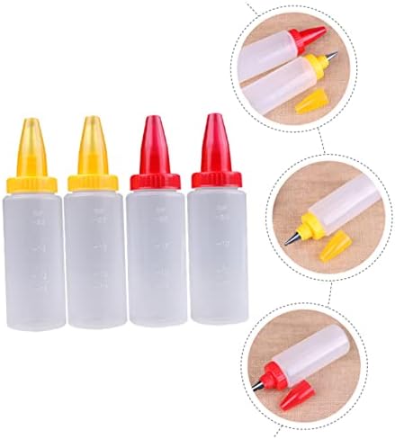 8-Piece Set of Clear Piping Bottles for Cakes DIYDeco