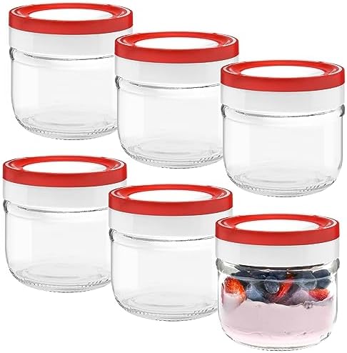 Tribello 10oz Mason Jars 6 Pack with Lids