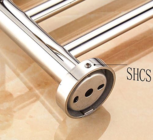 LUCEAE Stainless Steel Towel Rack with Hooks and Bars