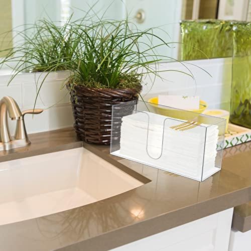 Mumufy 2 Pcs Clear Acrylic Paper Towel Dispenser Set