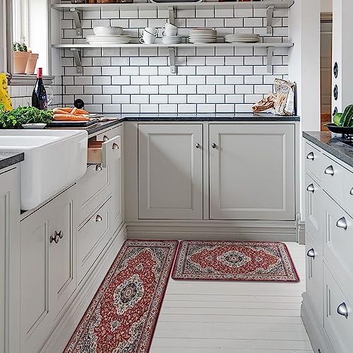 Comfortable Stylish 2-Piece Rugs for Kitchen Bathroom