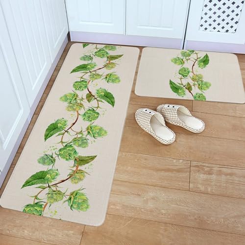 Cozy 18x30 18x47 Non-Slip Kitchen Rugs from Carosoffe