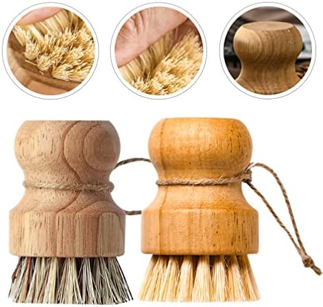 CALLARON Multipurpose Dish Brush with Bamboo Handle