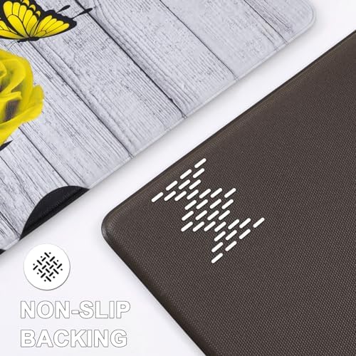 IKFASHONI Farmhouse Kitchen Rugs Set of 2