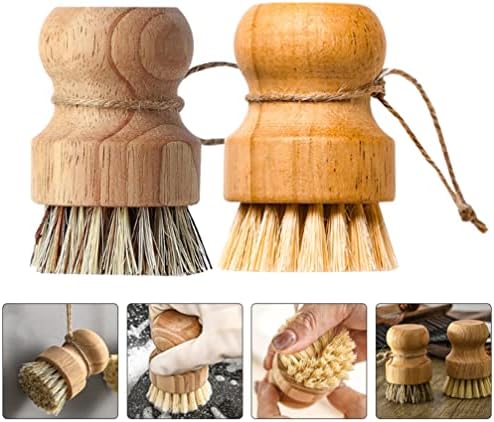 CALLARON Multipurpose Dish Brush with Bamboo Handle