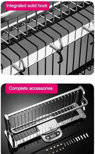 Towel Shelf Holder with Hooks for Bathroom Lavatory