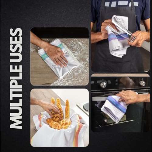 Premium 100 Cotton Kitchen Towels 28x20x6Pack