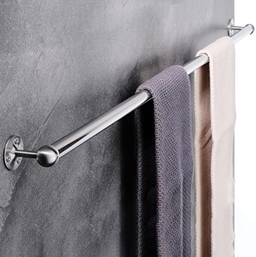 Stainless Steel Towel Bar Rail Wall-Mounted Towel Holder Rack