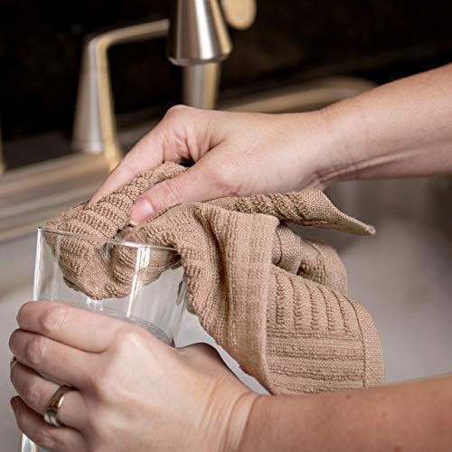 Sticky Toffee Reusable Cotton Dishcloth Set