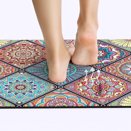 QiyI Boho Anti Fatigue Kitchen Mat Erf satire_home_and_kitchen